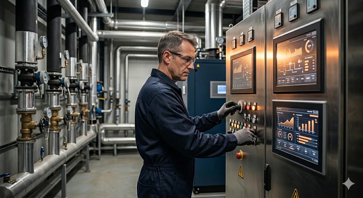 Panel de control energético industrial